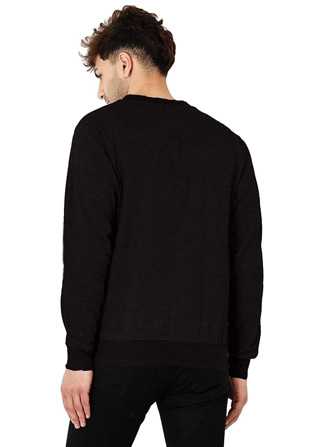 CASUAL JACKET for Men's Regular Fit Loopknit Bomber Jacket with Zipper Closure and 2 Side Pockets (Color Maroon) - Image 5