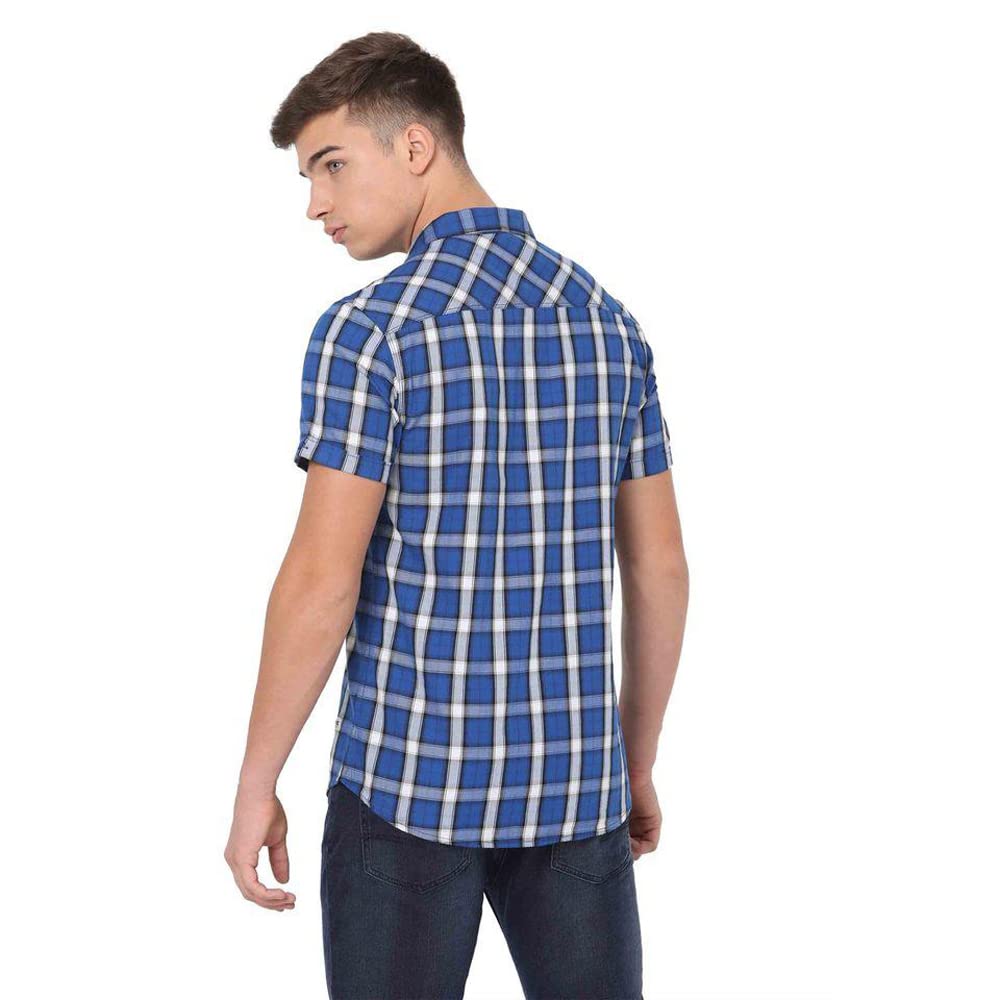 Checks Cotton Slim Fit Mens Casual Shirt - Image 12