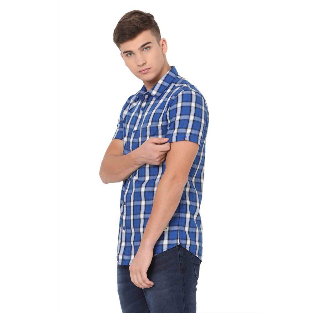 Checks Cotton Slim Fit Mens Casual Shirt - Image 13
