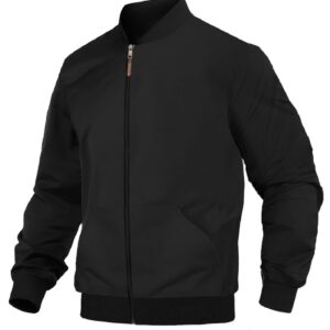 CASUAL JACKET for Men's Regular Fit Loopknit Bomber Jacket with Zipper Closure and 2 Side Pockets (Color Maroon)