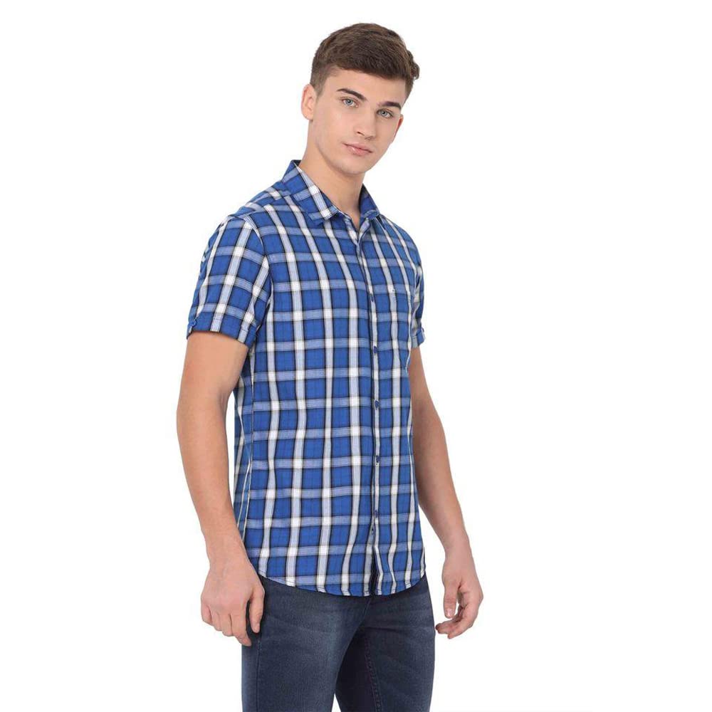 Checks Cotton Slim Fit Mens Casual Shirt - Image 14