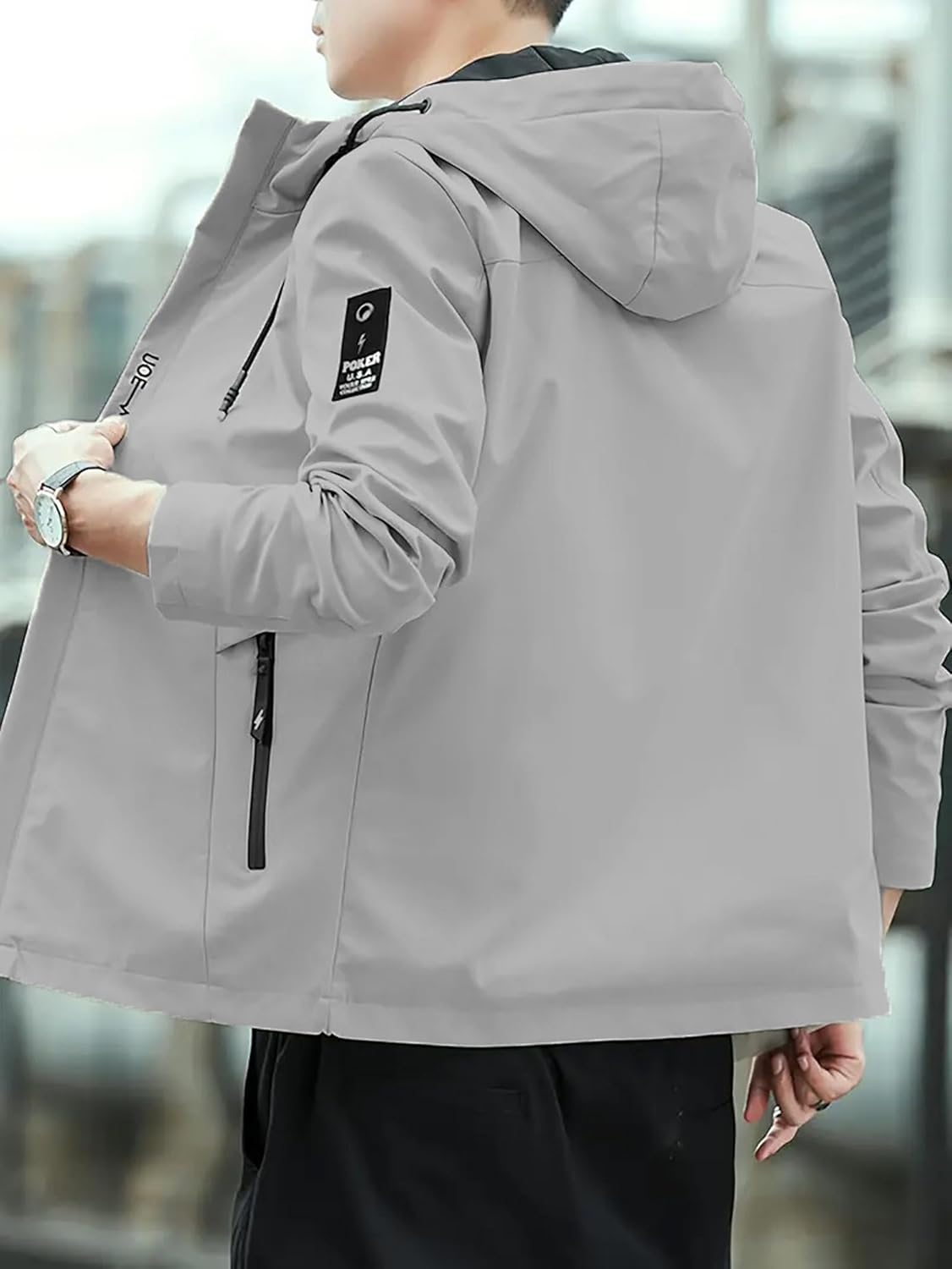 Jackets || Bomber Jacket For Men || Lightweight Outwear Sportswear Bomber Standard Length Jacket - Image 3