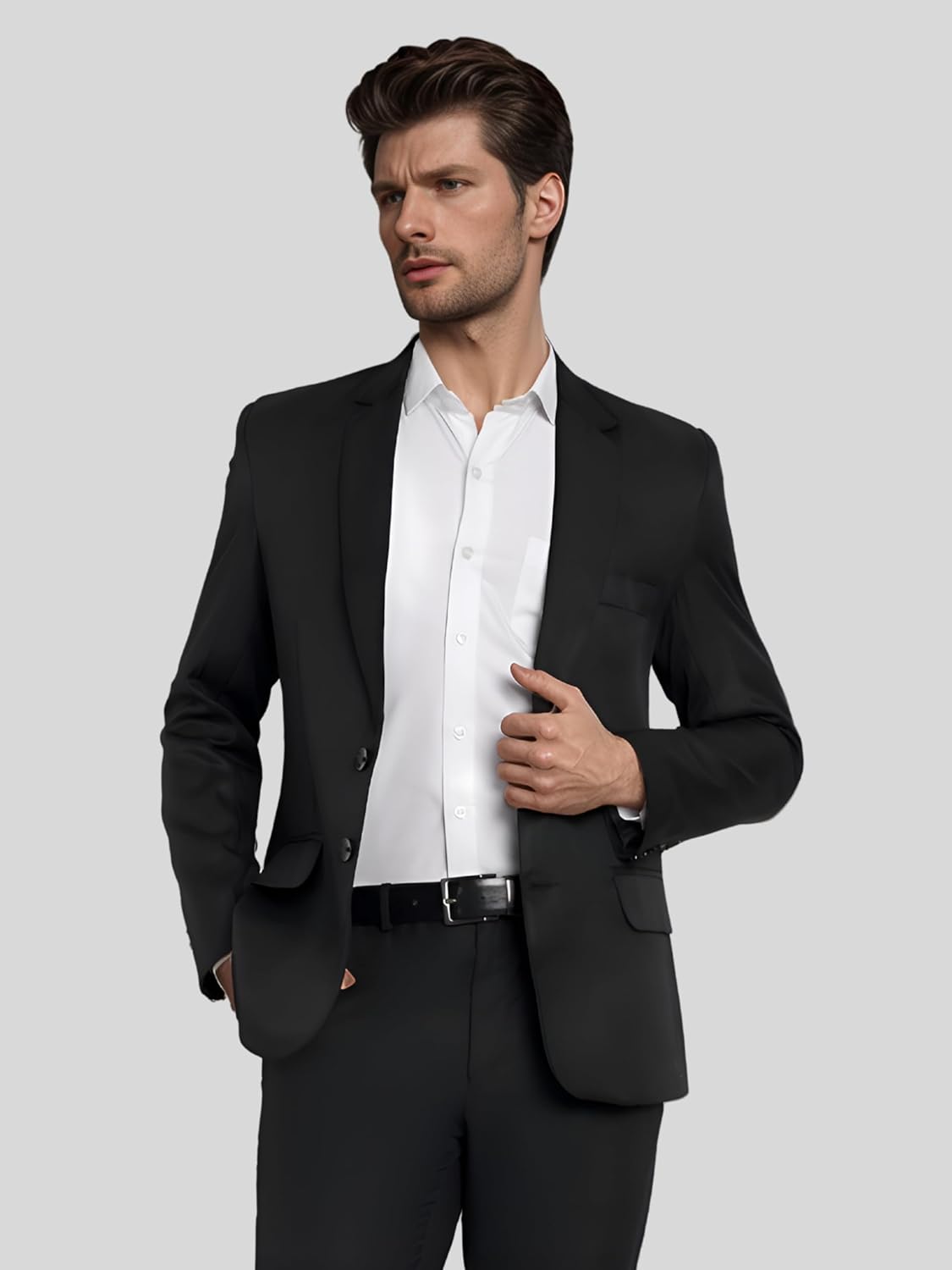 Men Blazer, Versatile Blazer for Men Ideal for All Purpose Causal, Formal, Festival, Party, Color Black. - Image 18