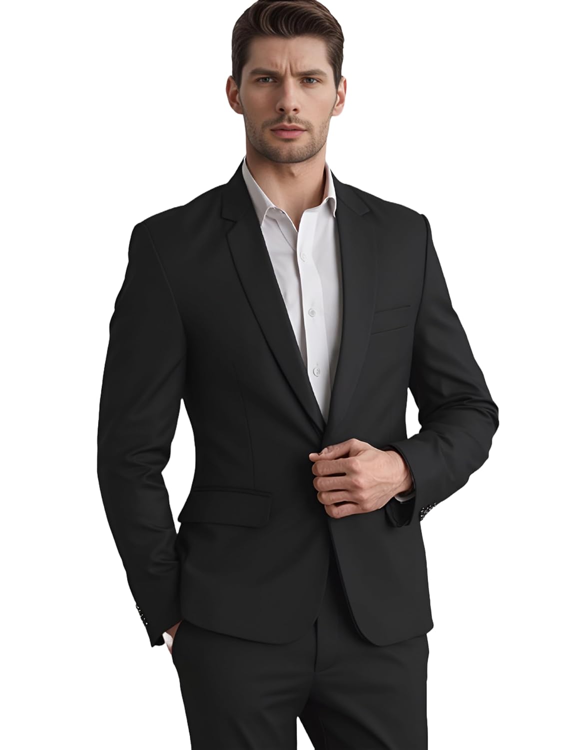 Men Blazer, Versatile Blazer for Men Ideal for All Purpose Causal, Formal, Festival, Party, Color Black. - Image 17