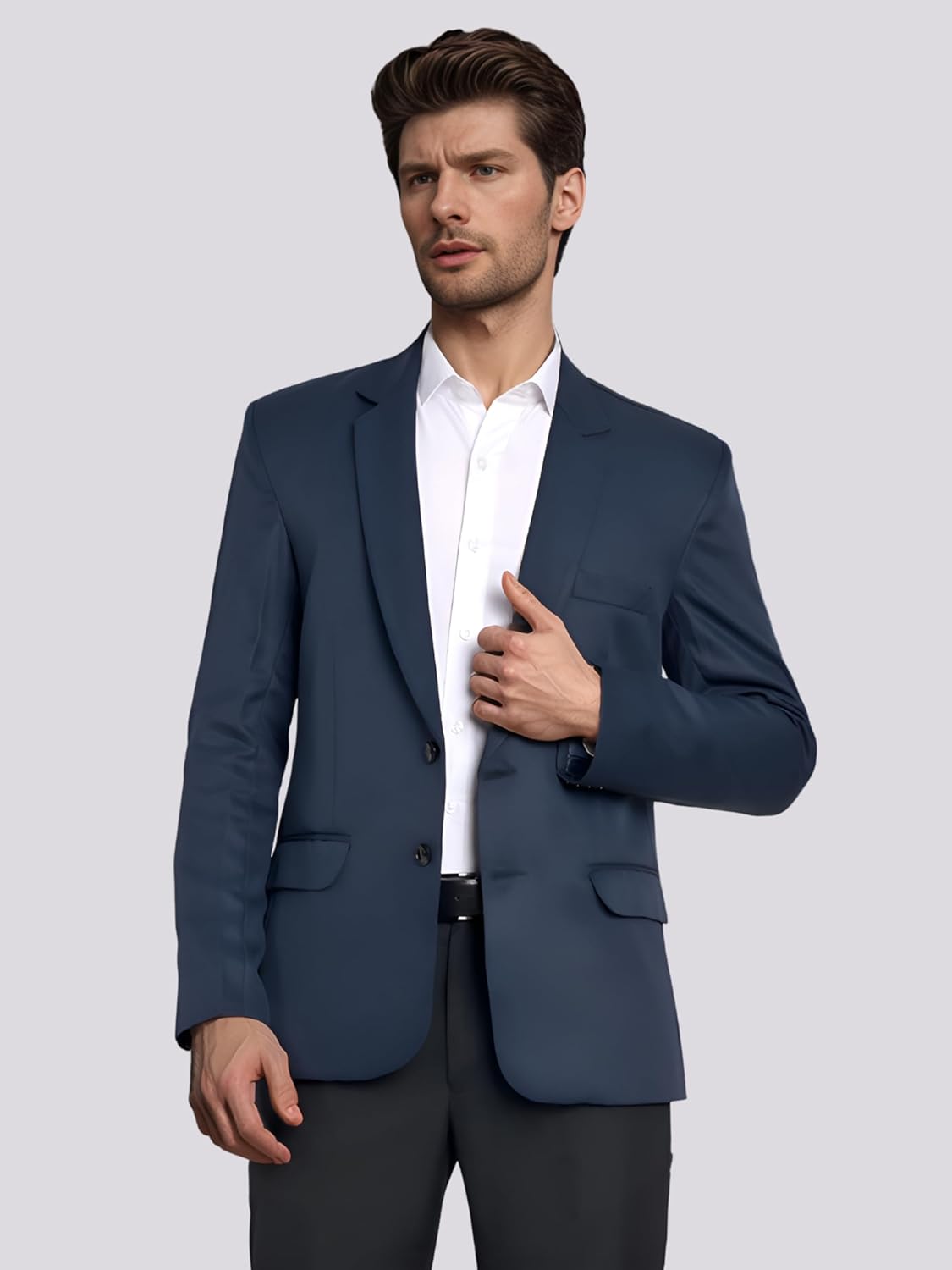 Men Blazer, Versatile Blazer for Men Ideal for All Purpose Causal, Formal, Festival, Party, Color Black. - Image 16