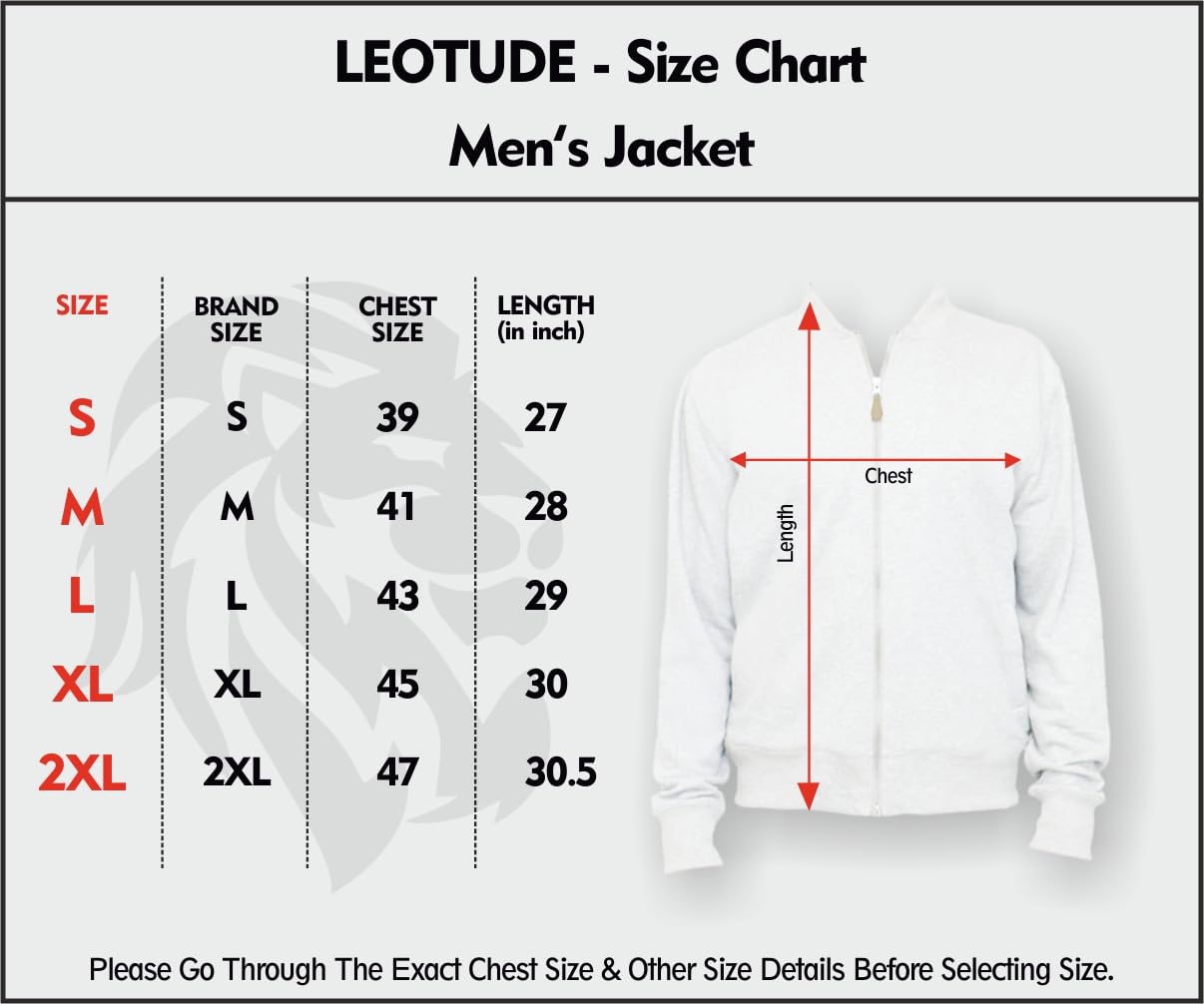 CASUAL JACKET for Men's Regular Fit Loopknit Bomber Jacket with Zipper Closure and 2 Side Pockets (Color Maroon) - Image 12
