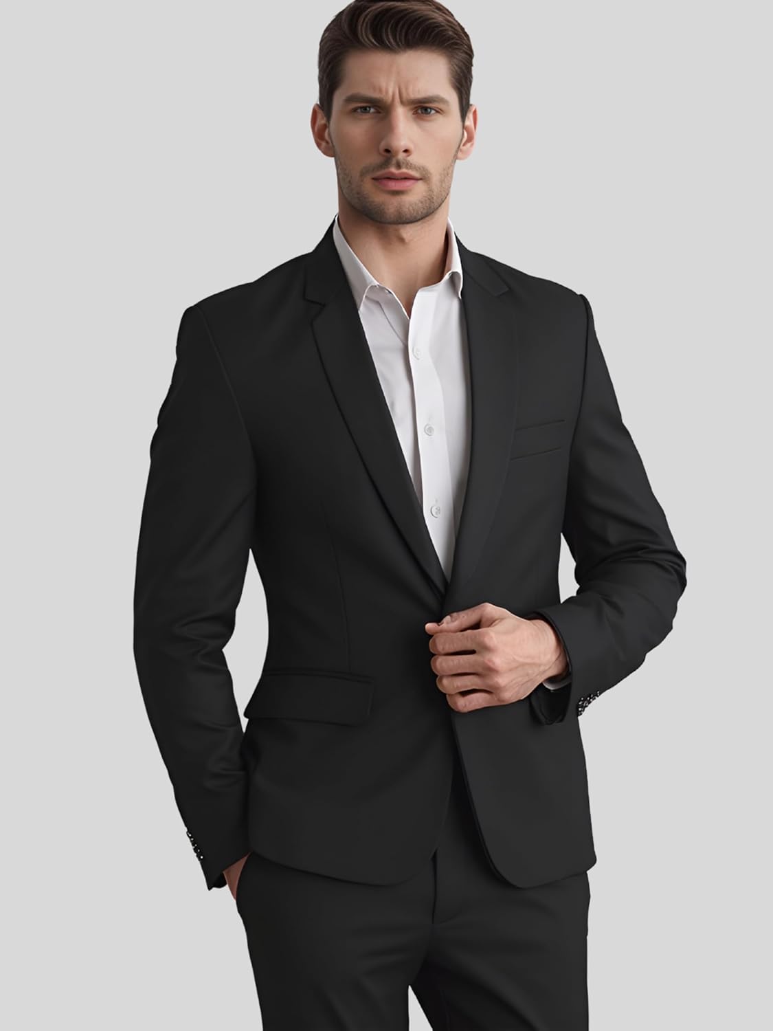 Men Blazer, Versatile Blazer for Men Ideal for All Purpose Causal, Formal, Festival, Party, Color Black. - Image 23