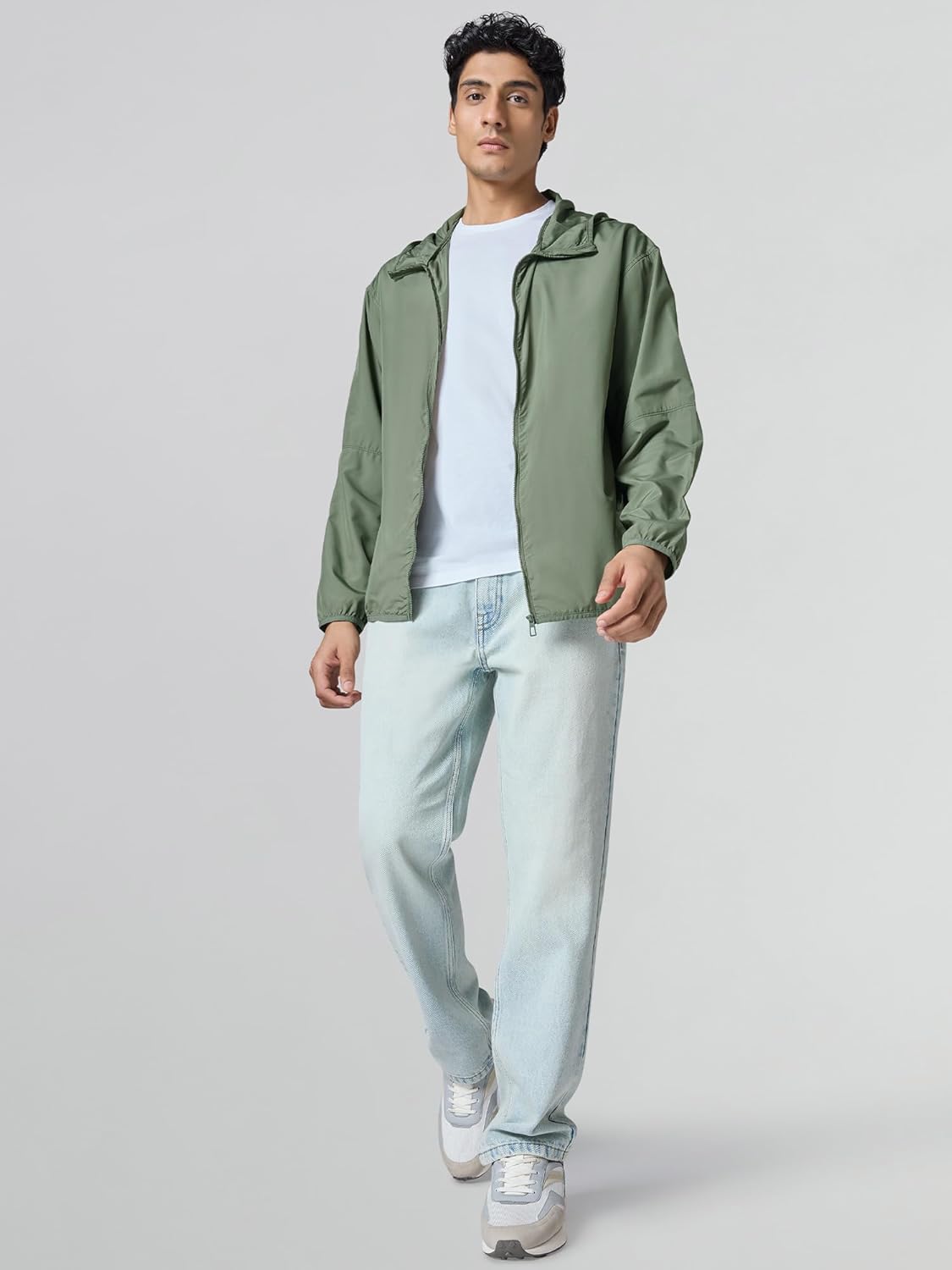 Men Polyester Standard Length UV Protection Sun Screen Parka Jacket | Sun & Pollution Protection Clothing | Lightweight and Quick Dry with UPF 50+ Protection for Outdoors - Image 5