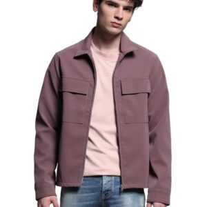 Men's Polyester Standard Length A-Line Coat