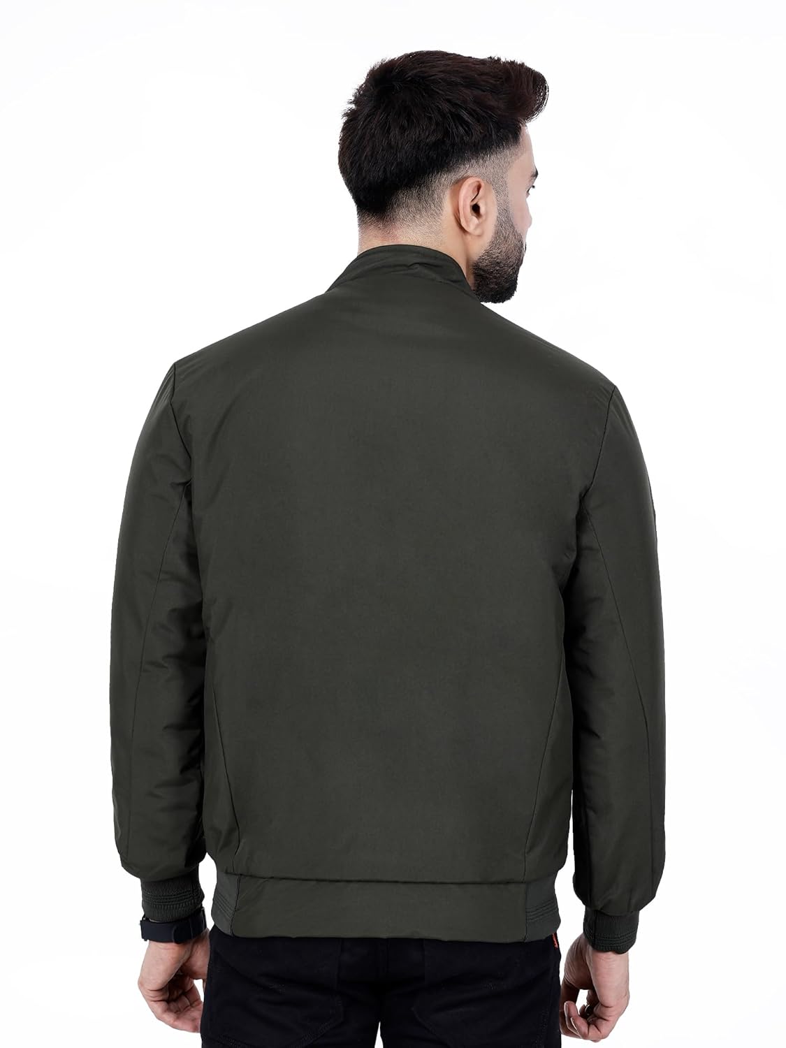 Full Sleeves Bomber Jacket for Men | TPU Men's Standing Collar Lightweight Winter Jacket, Regular Fit - Image 21