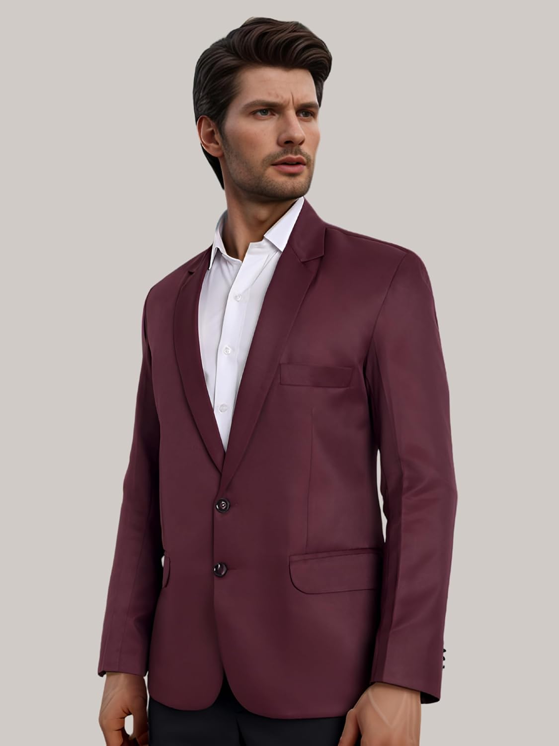 Men Blazer, Versatile Blazer for Men Ideal for All Purpose Causal, Formal, Festival, Party, Color Black. - Image 3