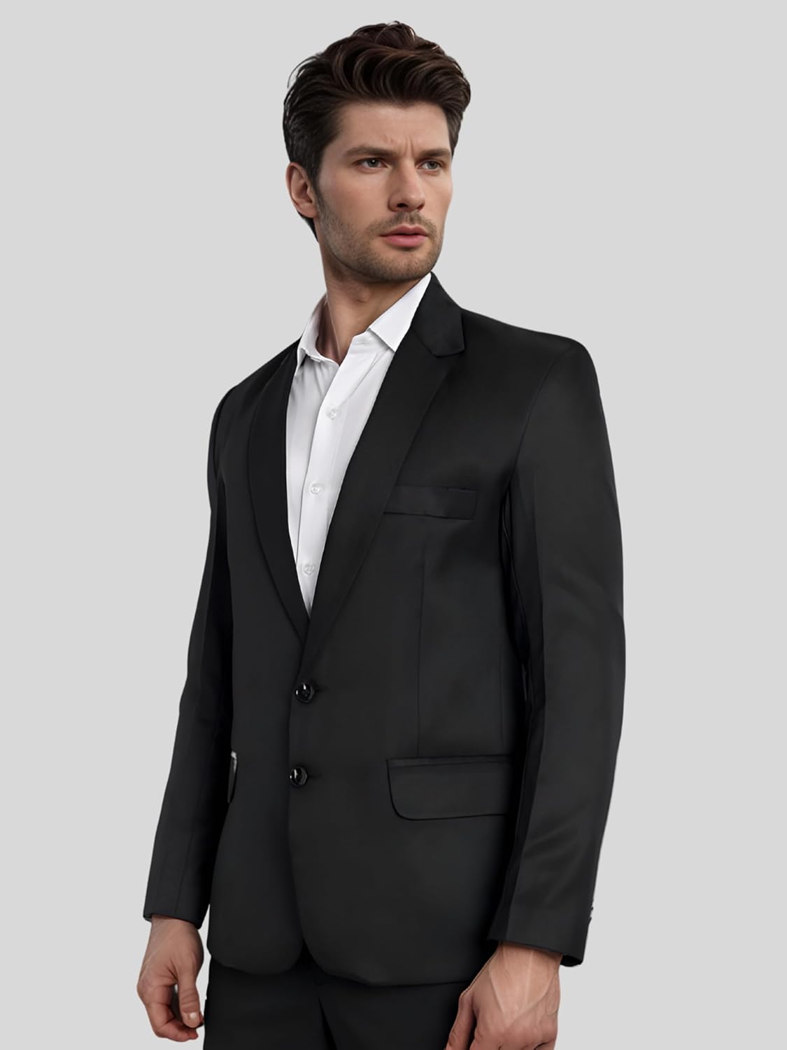 Men Blazer, Versatile Blazer for Men Ideal for All Purpose Causal, Formal, Festival, Party, Color Black. - Image 19