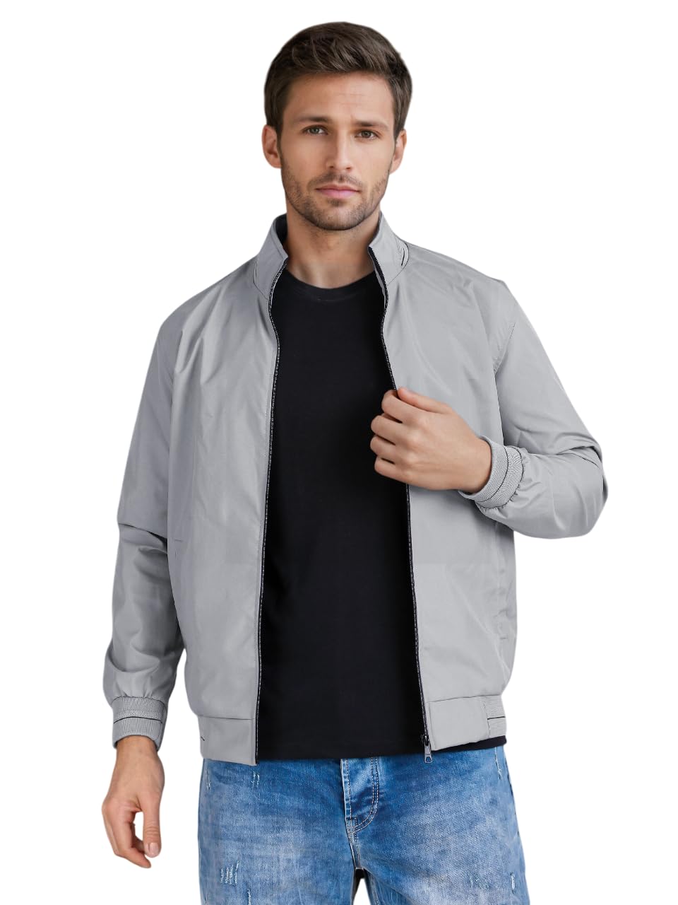 Men's Bomber Jacket | Lightweight Casual Zip-Up Jacket | Stylish Slim Fit Outerwear for All Seasons - Image 15
