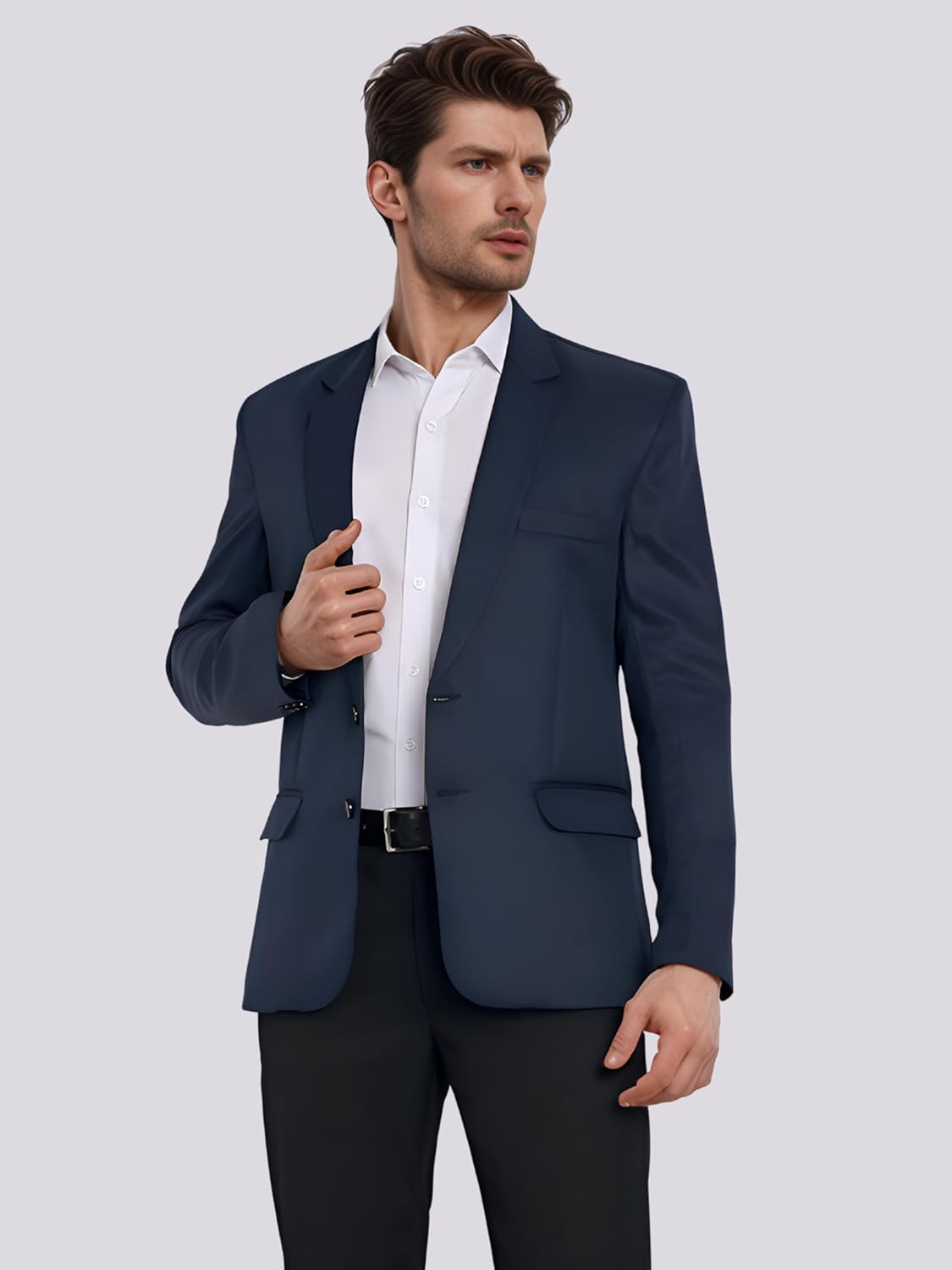 Men Blazer, Versatile Blazer for Men Ideal for All Purpose Causal, Formal, Festival, Party, Color Black. - Image 11