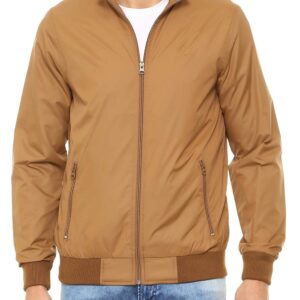 Men's Polyester Standard Length Casual Jacket