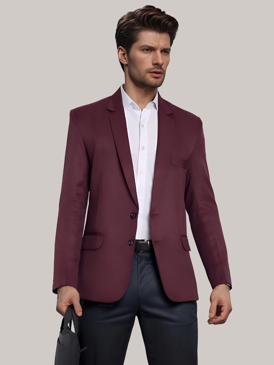 Men Blazer, Versatile Blazer for Men Ideal for All Purpose Causal, Formal, Festival, Party, Color Black. - Image 2