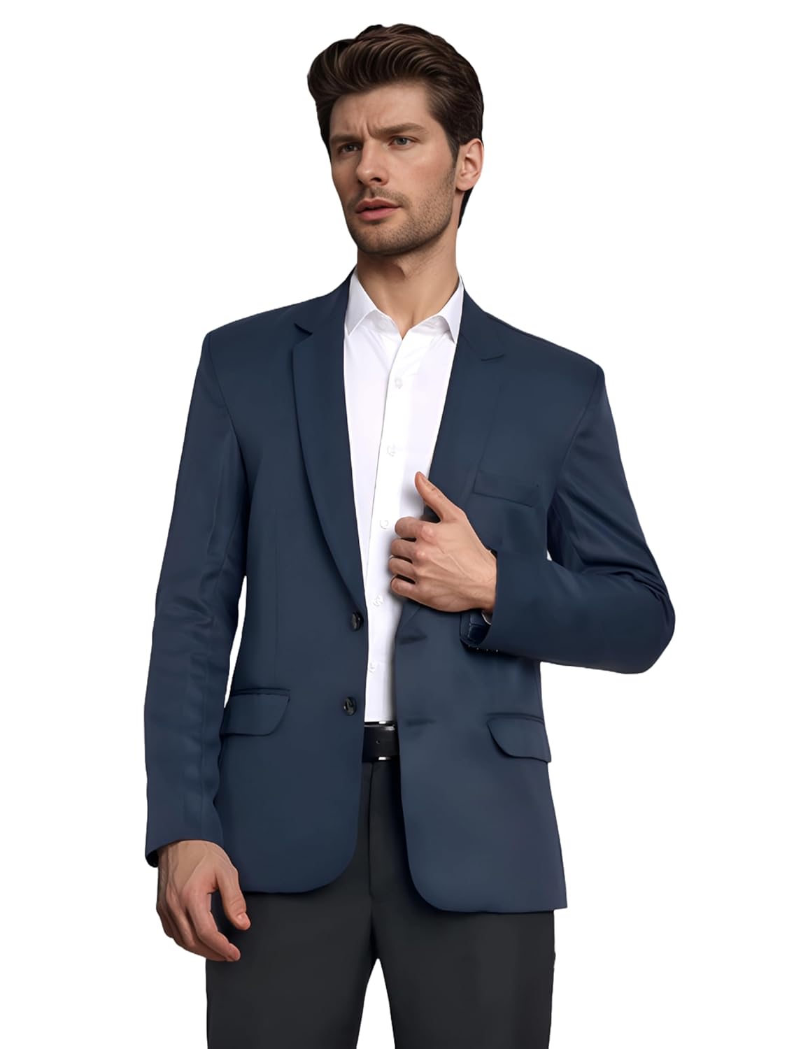 Men Blazer, Versatile Blazer for Men Ideal for All Purpose Causal, Formal, Festival, Party, Color Black. - Image 9