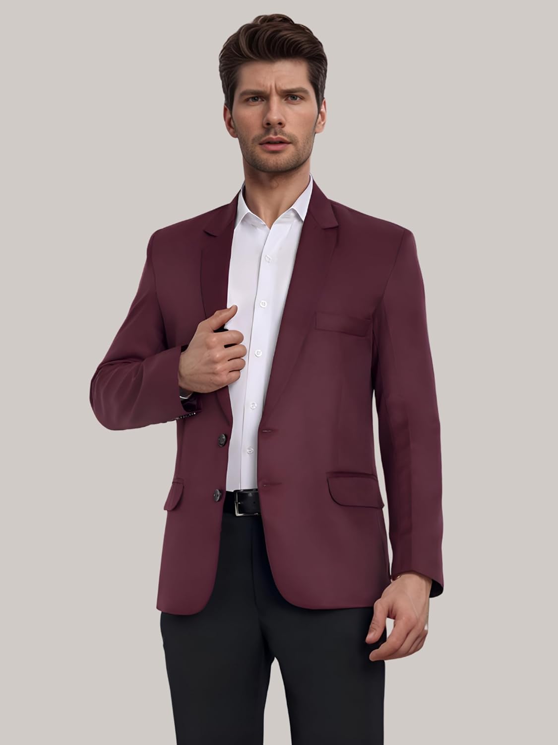 Men Blazer, Versatile Blazer for Men Ideal for All Purpose Causal, Formal, Festival, Party, Color Black. - Image 5