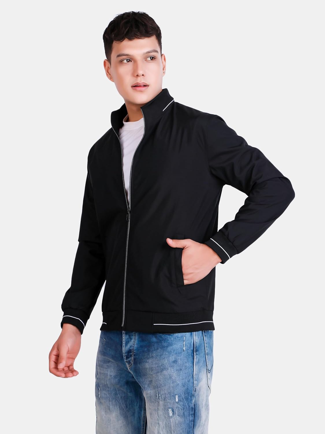Men's Bomber Jacket | Lightweight Casual Zip-Up Jacket | Stylish Slim Fit Outerwear for All Seasons - Image 12