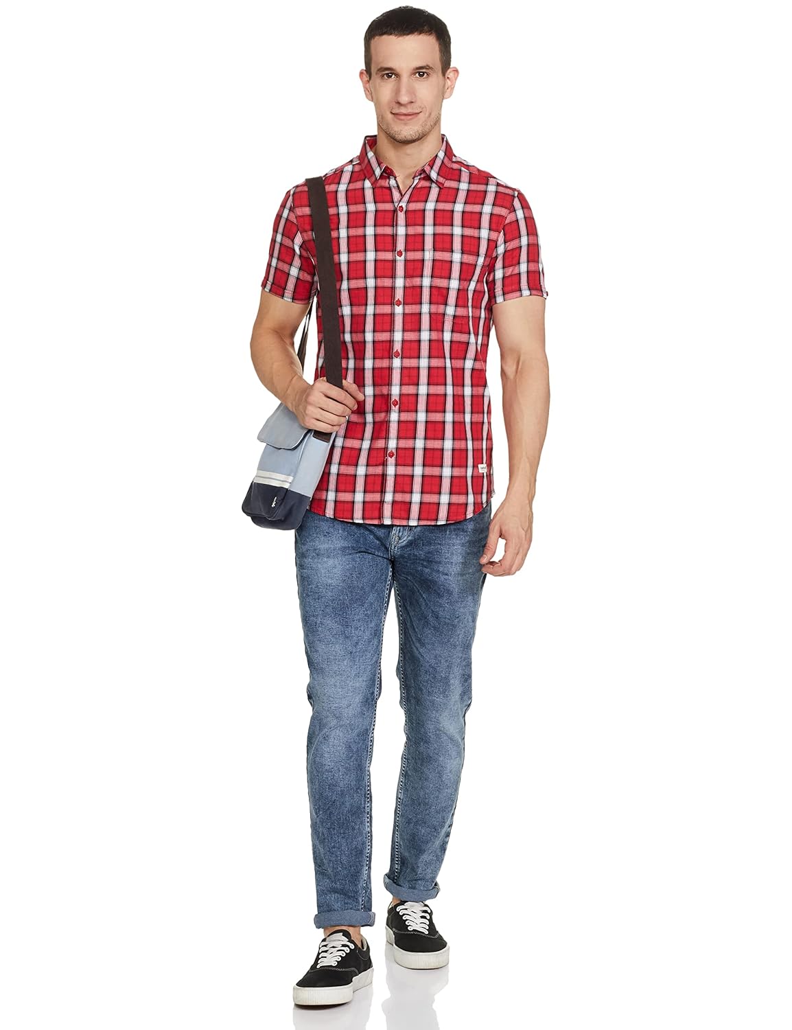 Checks Cotton Slim Fit Mens Casual Shirt - Image 9