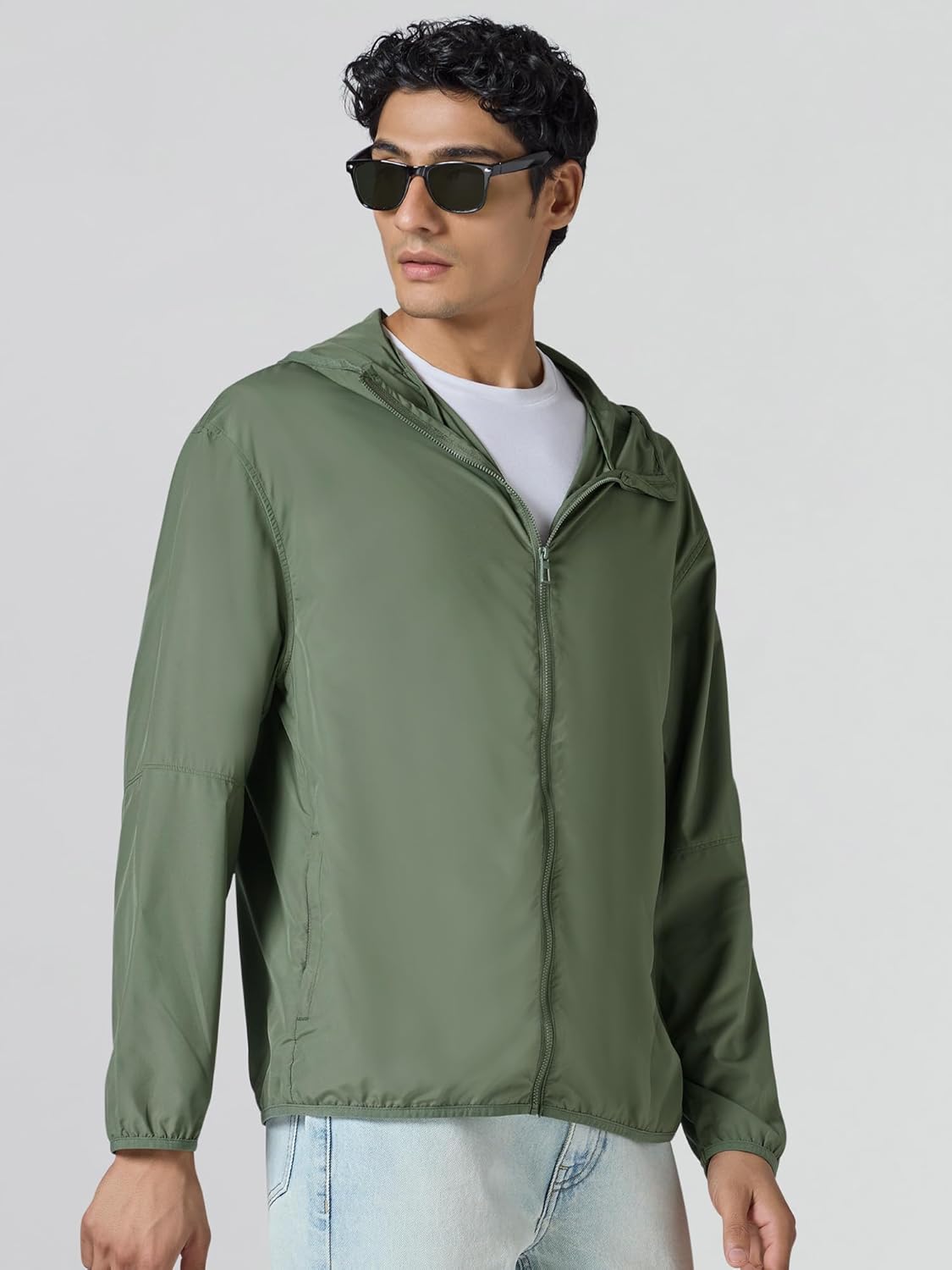 Men Polyester Standard Length UV Protection Sun Screen Parka Jacket | Sun & Pollution Protection Clothing | Lightweight and Quick Dry with UPF 50+ Protection for Outdoors - Image 6