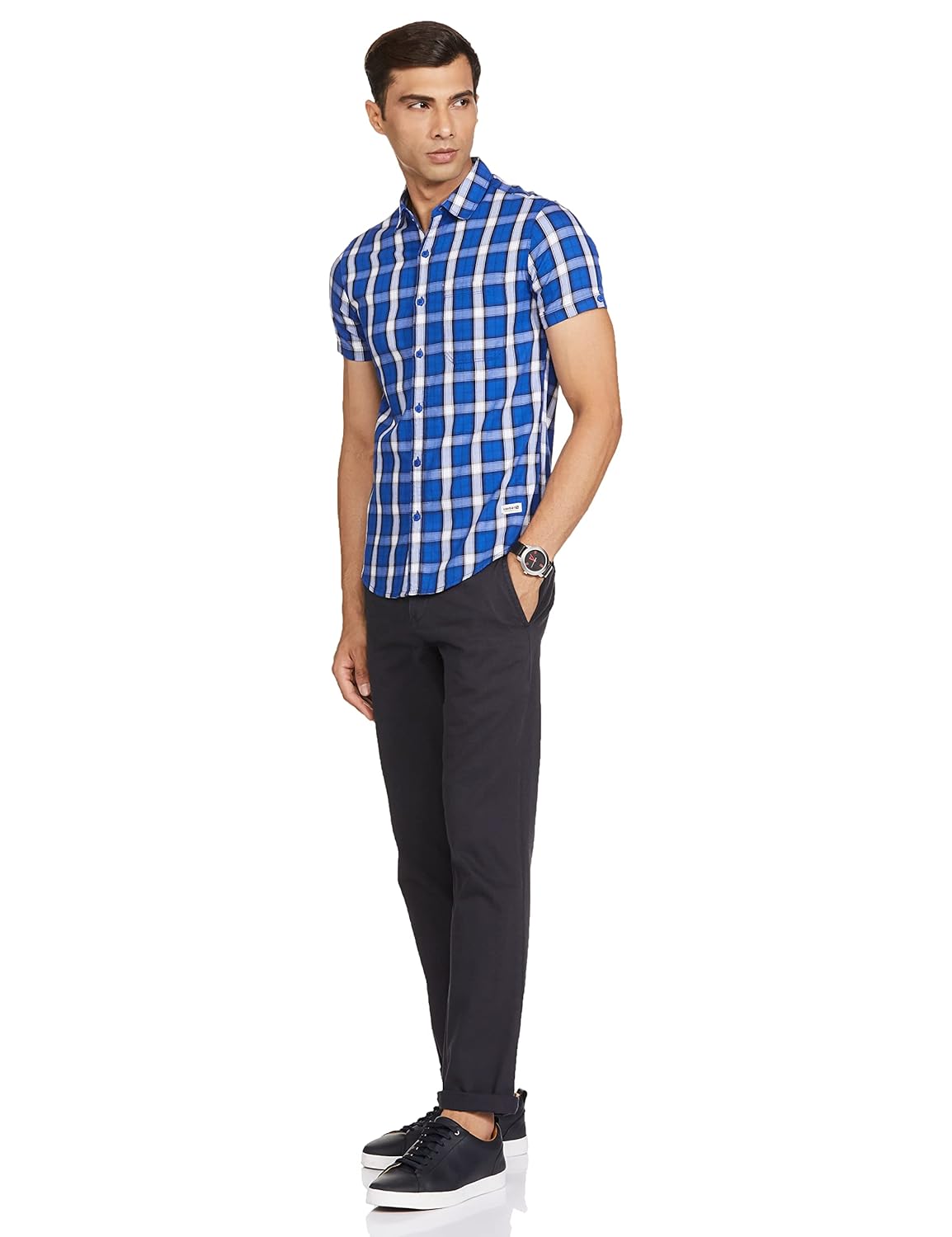 Checks Cotton Slim Fit Mens Casual Shirt - Image 4