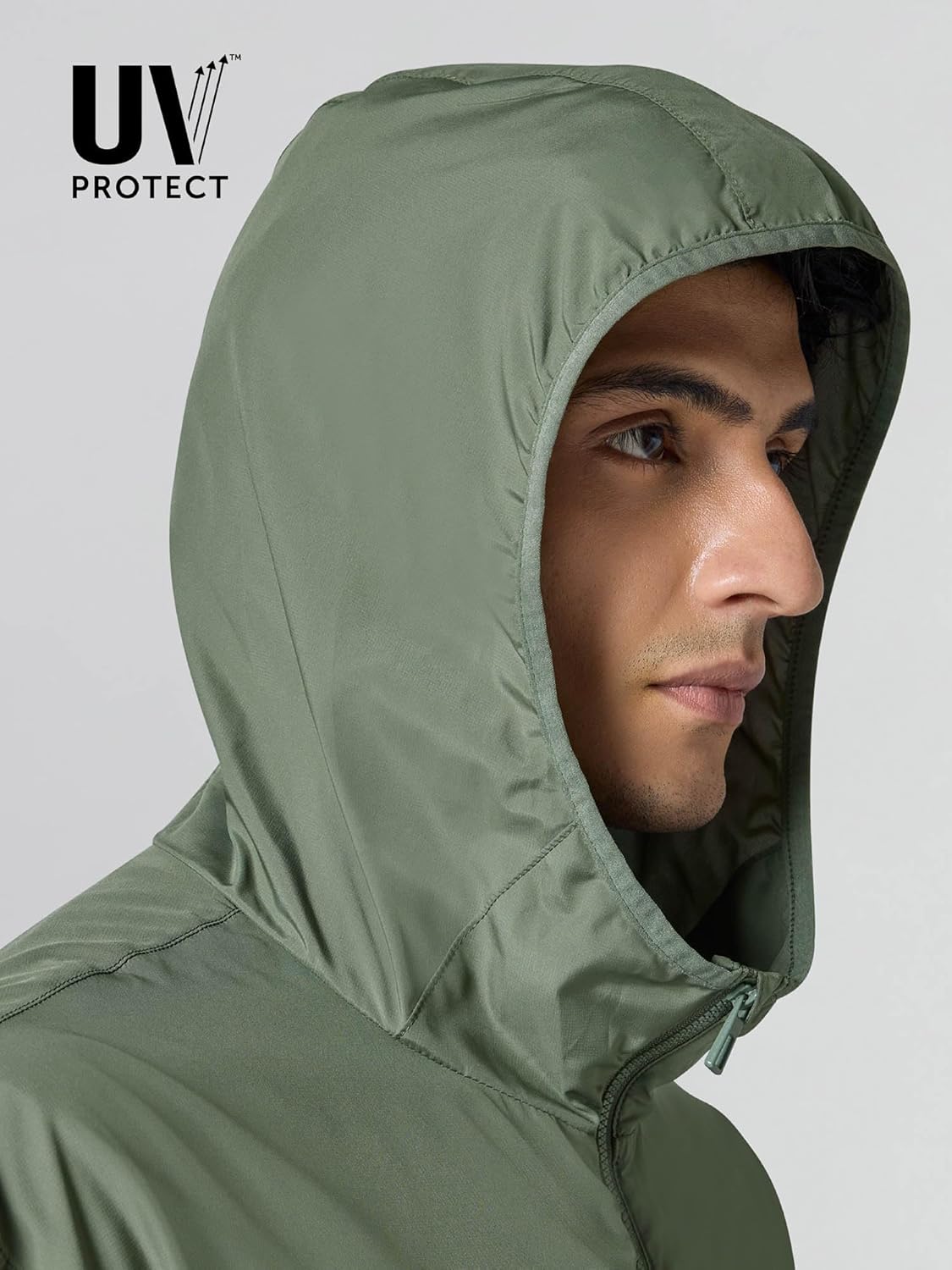 Men Polyester Standard Length UV Protection Sun Screen Parka Jacket | Sun & Pollution Protection Clothing | Lightweight and Quick Dry with UPF 50+ Protection for Outdoors - Image 2