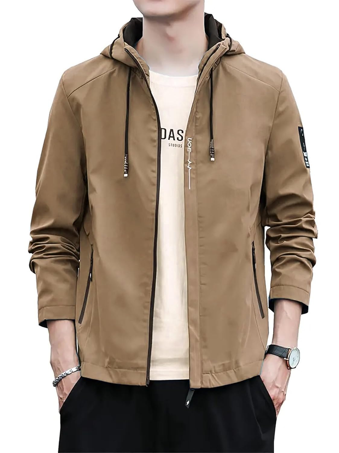 Jackets || Bomber Jacket For Men || Lightweight Outwear Sportswear Bomber Standard Length Jacket - Image 7