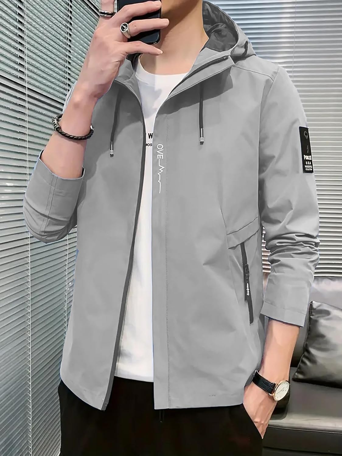 Jackets || Bomber Jacket For Men || Lightweight Outwear Sportswear Bomber Standard Length Jacket - Image 2