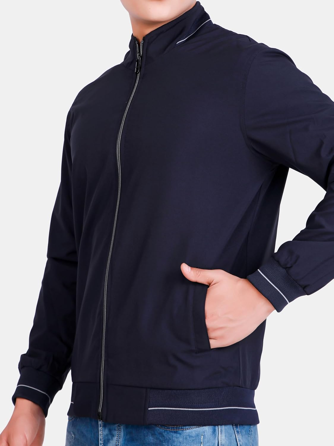 Men's Bomber Jacket | Lightweight Casual Zip-Up Jacket | Stylish Slim Fit Outerwear for All Seasons - Image 6