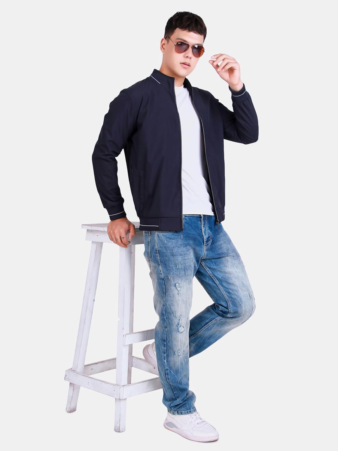 Men's Bomber Jacket | Lightweight Casual Zip-Up Jacket | Stylish Slim Fit Outerwear for All Seasons - Image 4