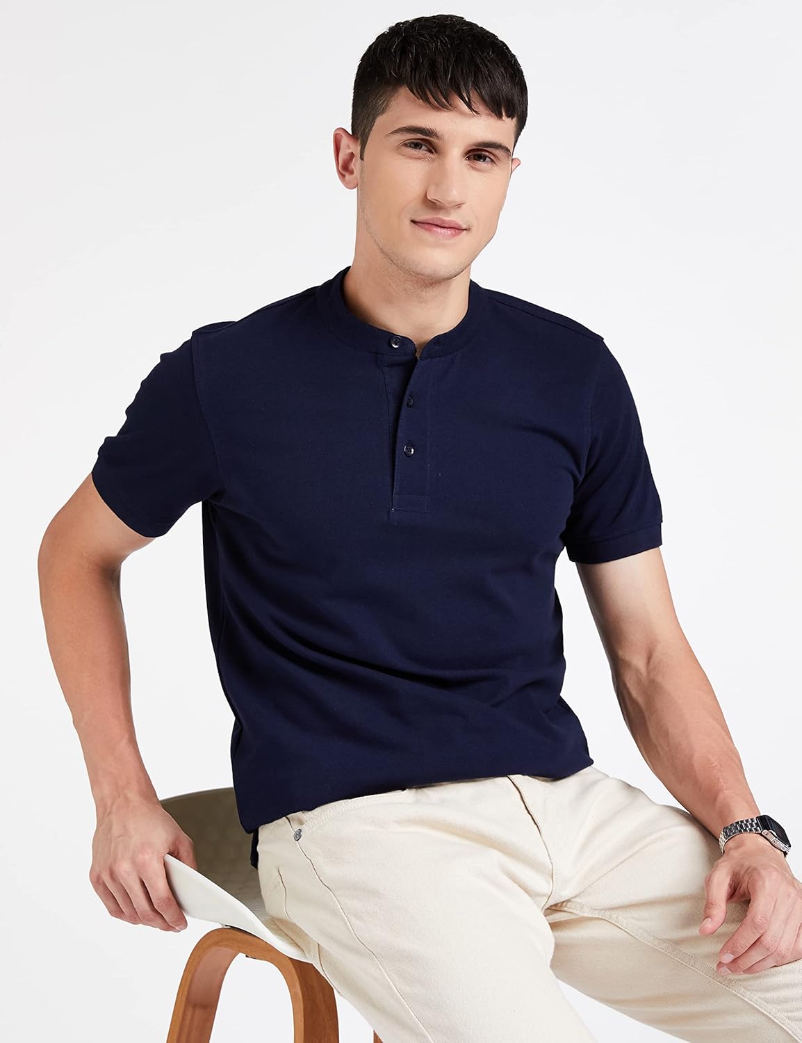Men's Cotton Regular Fit Polo T-Shirt - Image 3