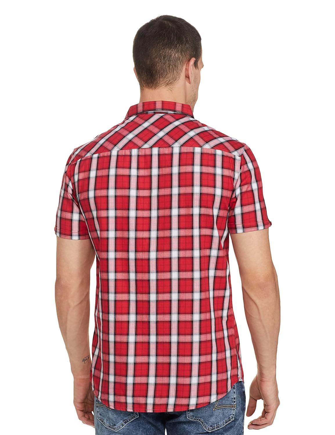 Checks Cotton Slim Fit Mens Casual Shirt - Image 7