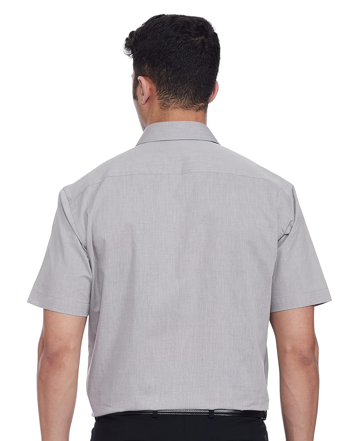 Men's Cotton Rich Formal Shirt | Plain | Half Sleeve - Regular Fit (Available in Plus Size) - Image 2