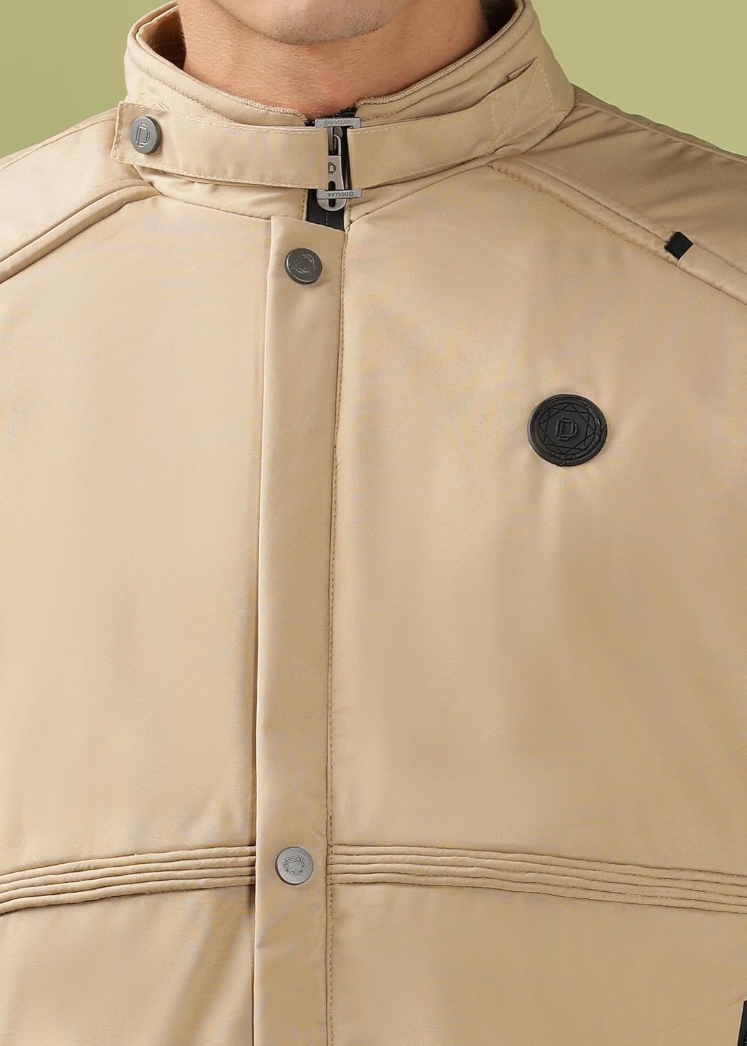 Full Sleeves Bomber Jacket for Men | TPU Men's Standing Collar Lightweight Winter Jacket, Regular Fit - Image 16