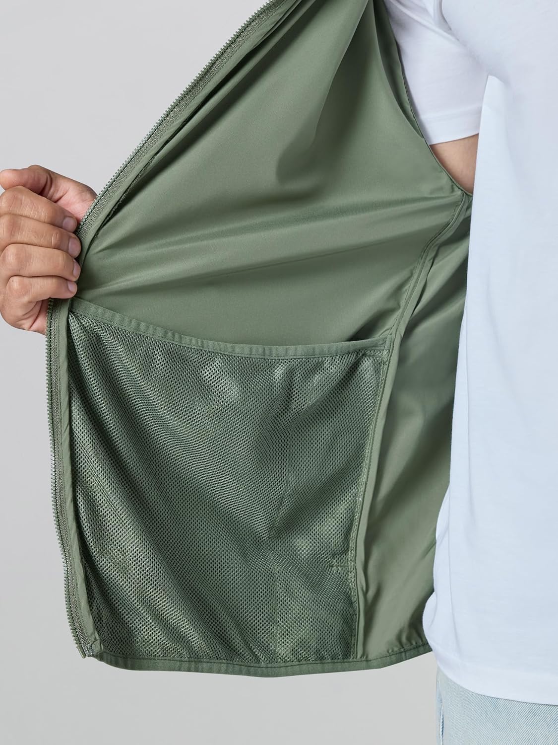 Men Polyester Standard Length UV Protection Sun Screen Parka Jacket | Sun & Pollution Protection Clothing | Lightweight and Quick Dry with UPF 50+ Protection for Outdoors - Image 7