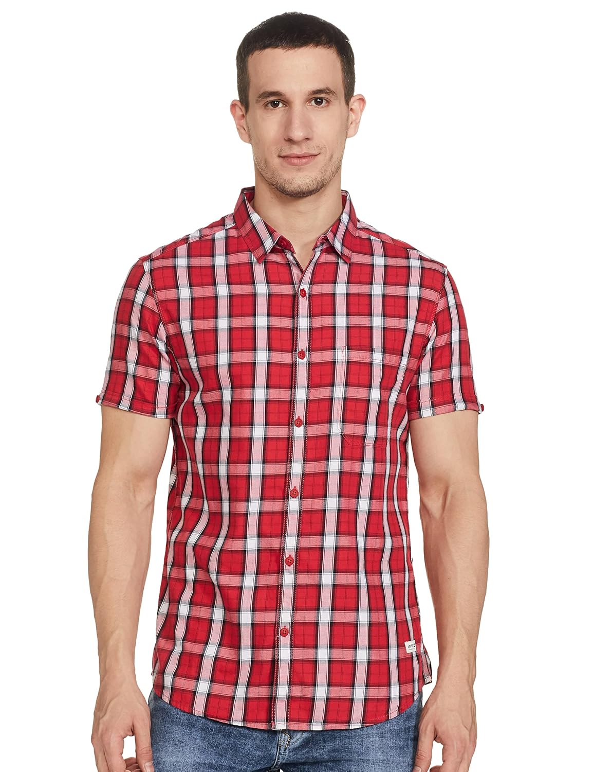 Checks Cotton Slim Fit Mens Casual Shirt - Image 6