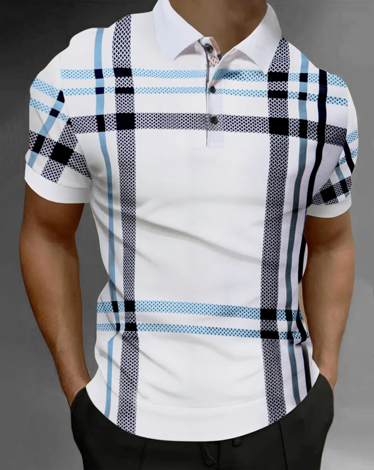 Mens Polo T-Shirts Printed - Image 2