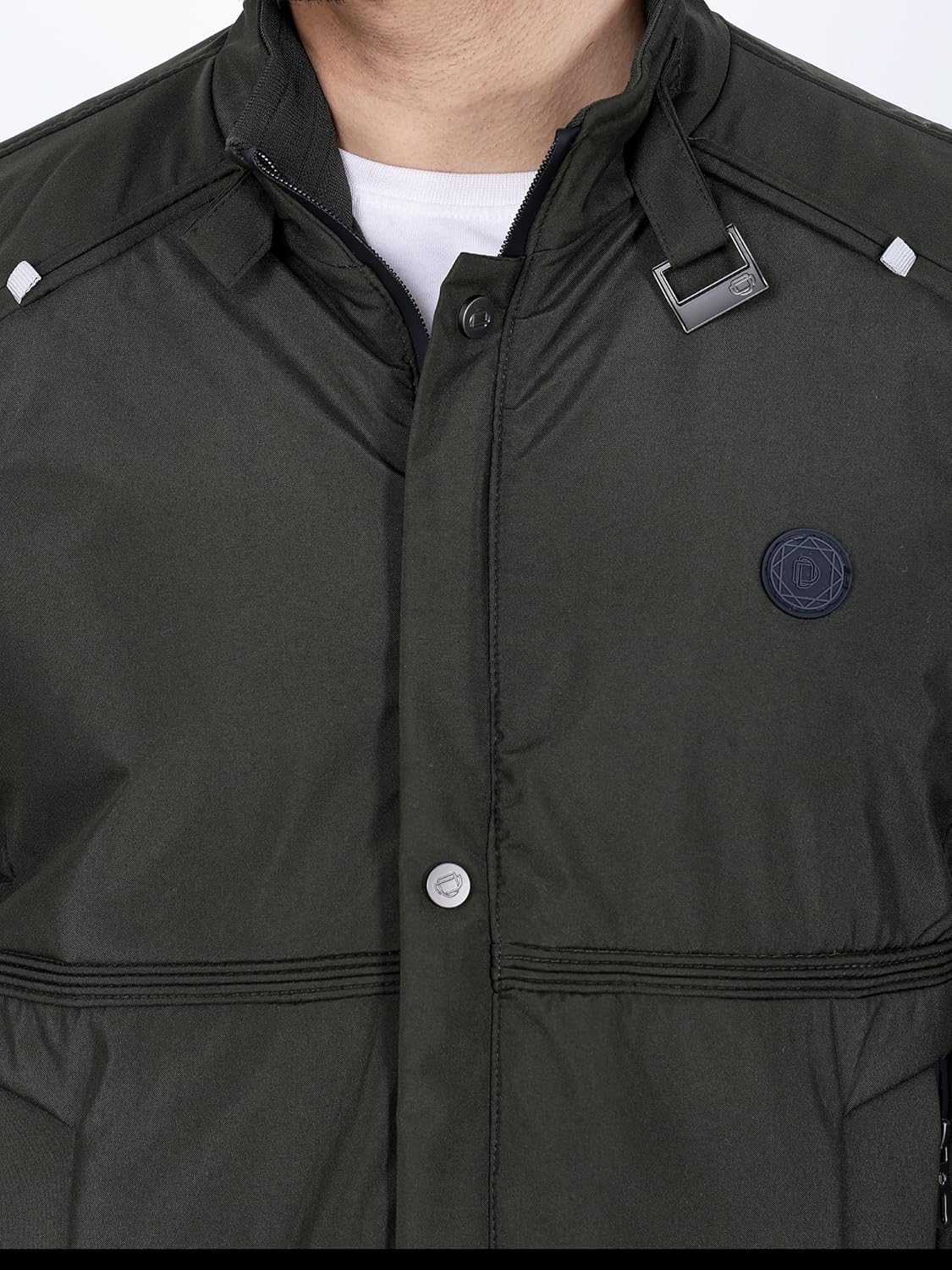 Full Sleeves Bomber Jacket for Men | TPU Men's Standing Collar Lightweight Winter Jacket, Regular Fit - Image 20