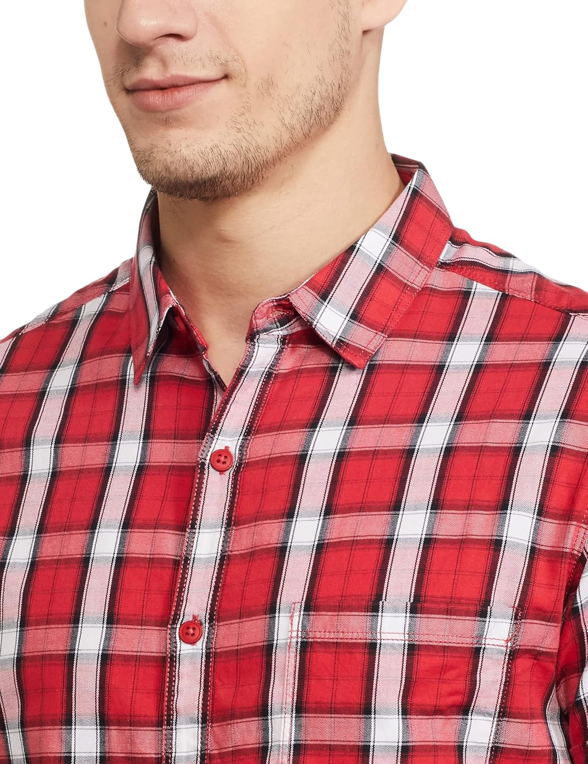 Checks Cotton Slim Fit Mens Casual Shirt - Image 8