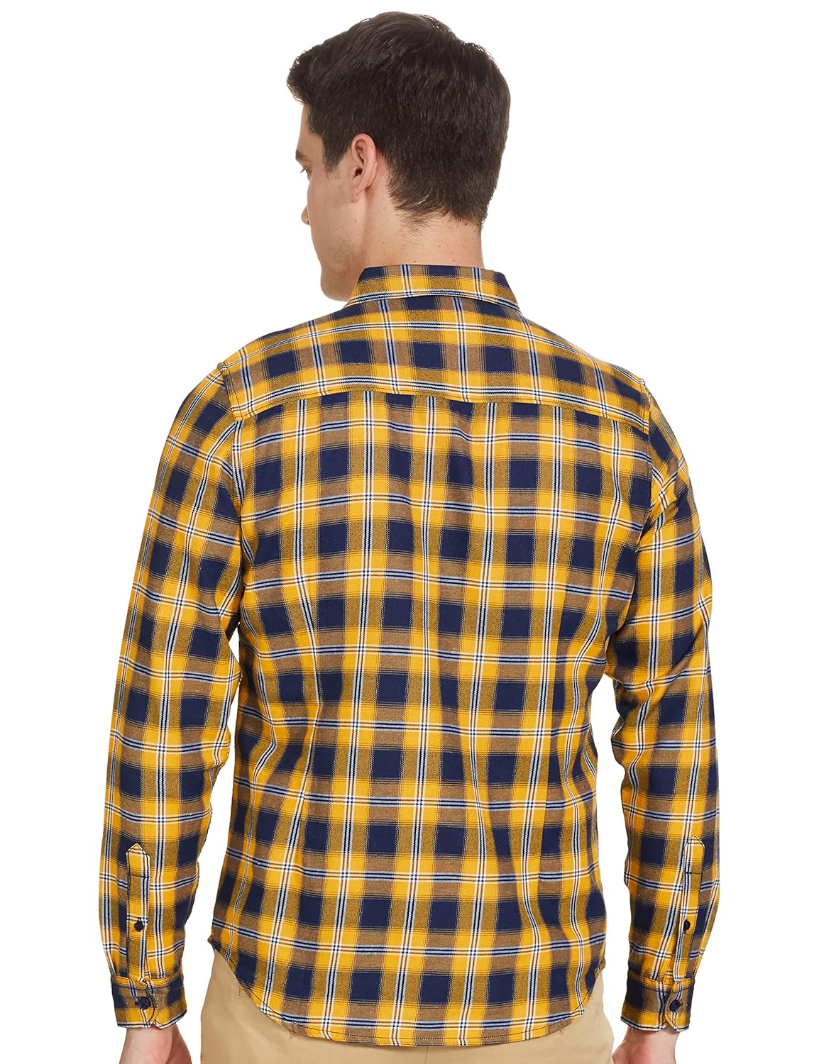 Men Polycotton Slim Fit Checked Full Sleeve Shirt - Image 2