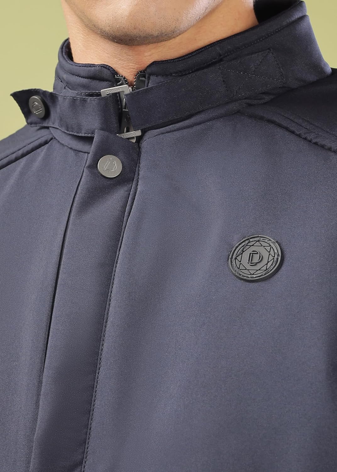 Full Sleeves Bomber Jacket for Men | TPU Men's Standing Collar Lightweight Winter Jacket, Regular Fit - Image 8
